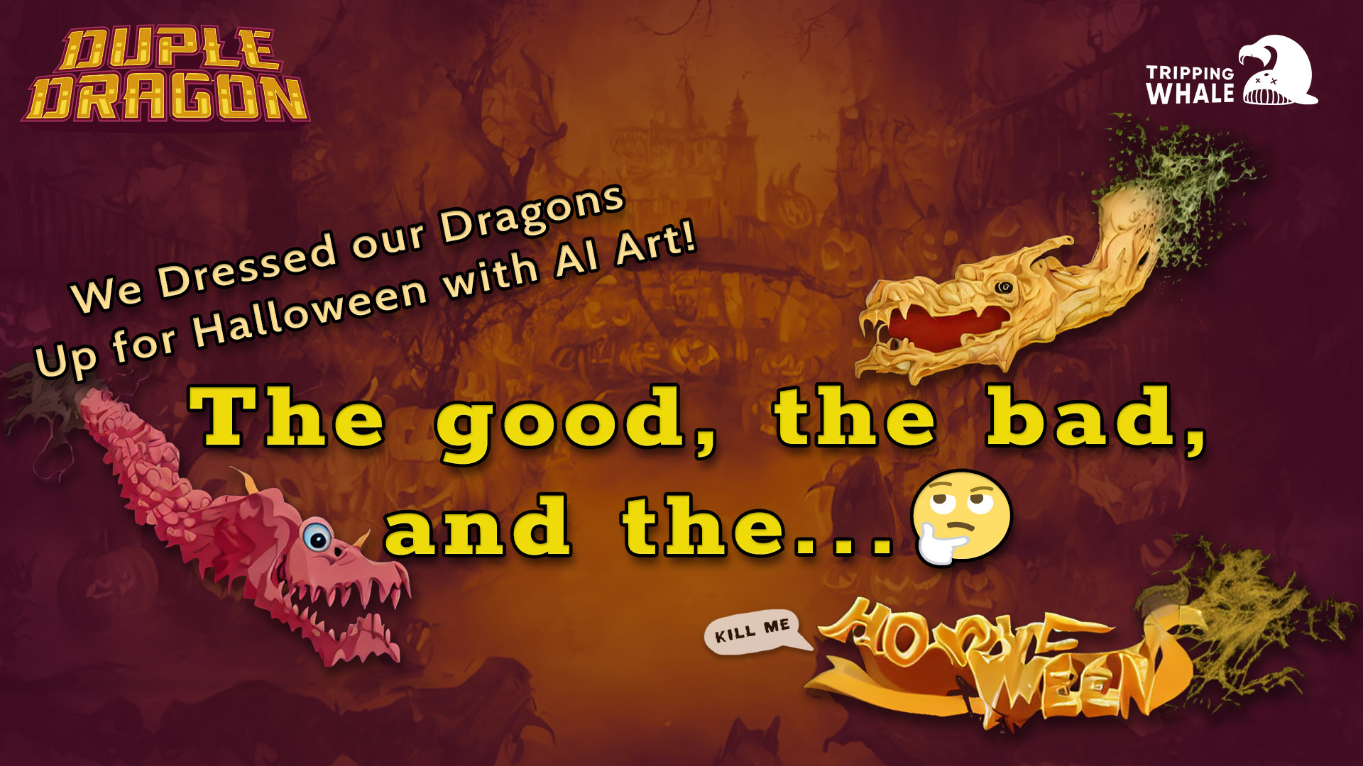 We Dressed our Dragons Up for Halloween with AI Art!